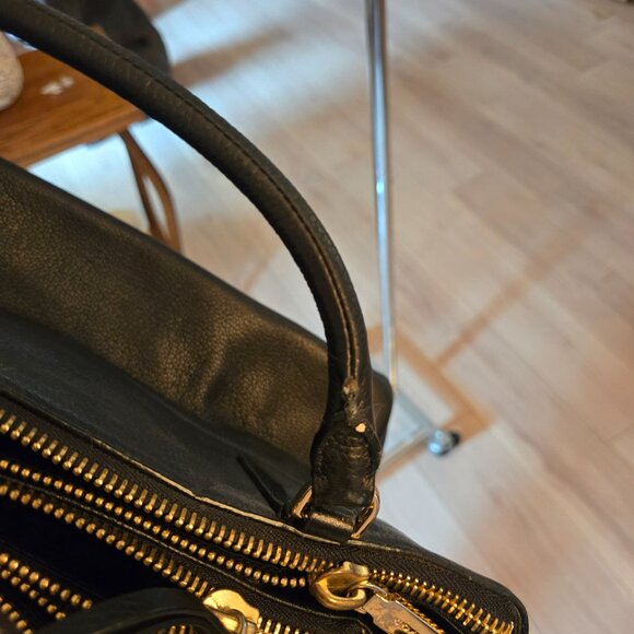 Spacious Coach NYC Borough Bag In Pebbled Black Leather - Ships next day - Picture 11 of 16
